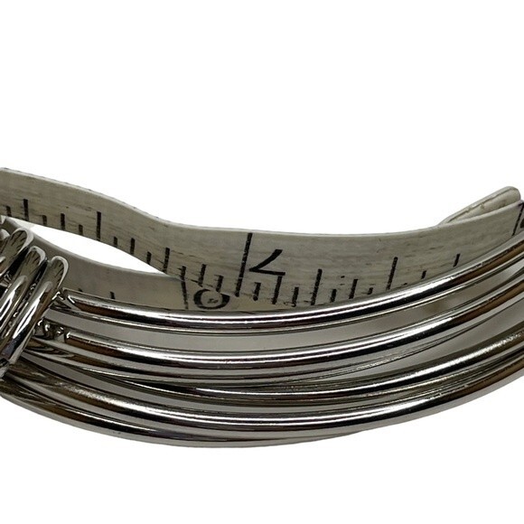 Paparazzi Multi Silver Tone Bangle Bracelet - Picture 2 of 6